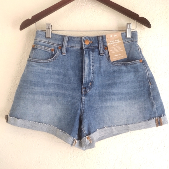 Madewell High Rise Denim Shorts - Picture 2 of 8
